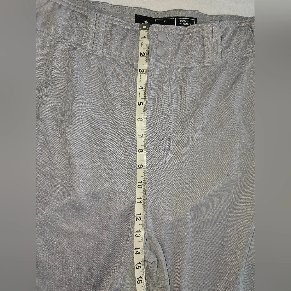 NWOT Adidas Baseball Pants, Cropped, size Large, grey.